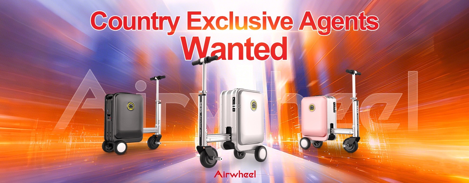 Airwheel SE3S scooter smart suitcase